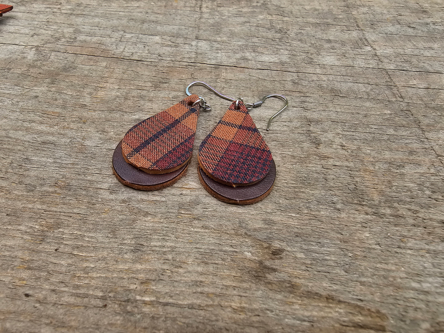 Flannel Earrings